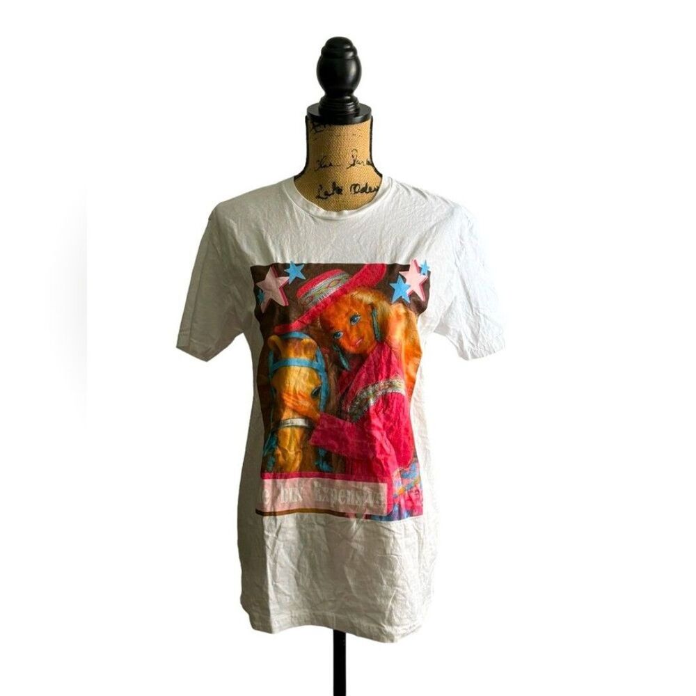 Barbie Cute But Expensive White T-shirt NWOT Size Large